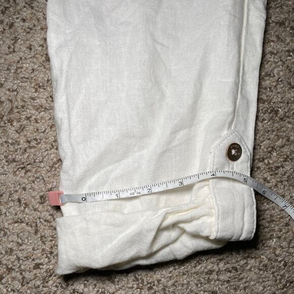 Roxy Cream Beach Pants - Size Small - Drawstring Waist - Picture 9 of 11